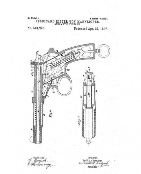 Пистолет «Манлихер» 1894 года и его разновидности