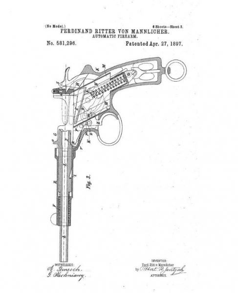 Пистолет «Манлихер» 1894 года и его разновидности