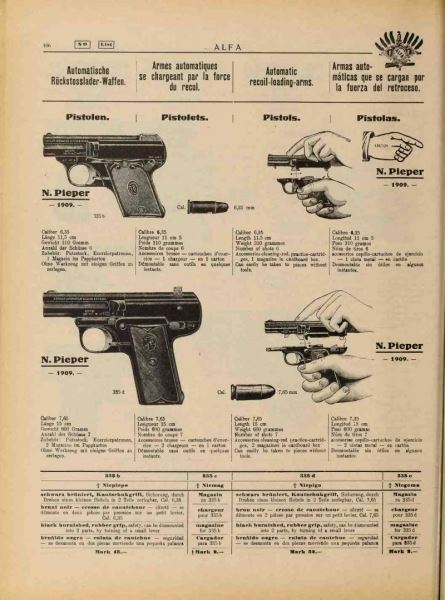 Пистолеты Анри Пипера