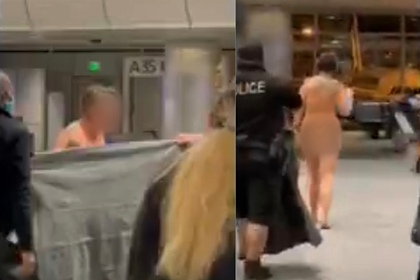 Женщина пробежалась голой по международному аэропорту и вызвала споры в сети